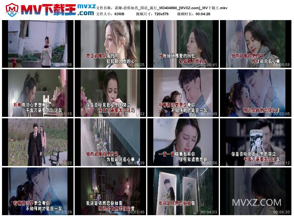 诺娅-恋你如昔_国语_流行_MD404990